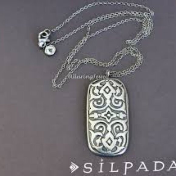 N3113 Silpada Sterling Silver Basilica Necklace - Picture 1 of 1